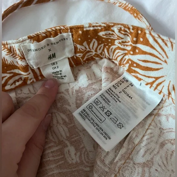 DESMOND & DEMPSEY x H&M. Calf-length wrap skirt - Picture 3 of 5